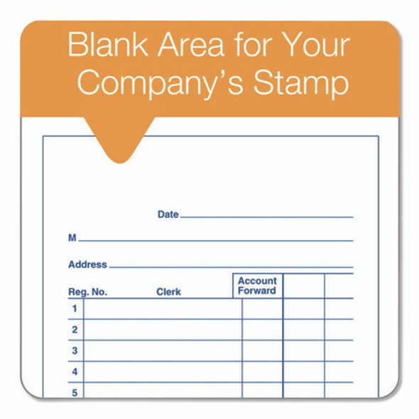 Multipart General-Purpose Sales Pad, Two-Part Carbonless, 3.34 x 5.13, 50 Forms/Pad, 10 Pads/Pack