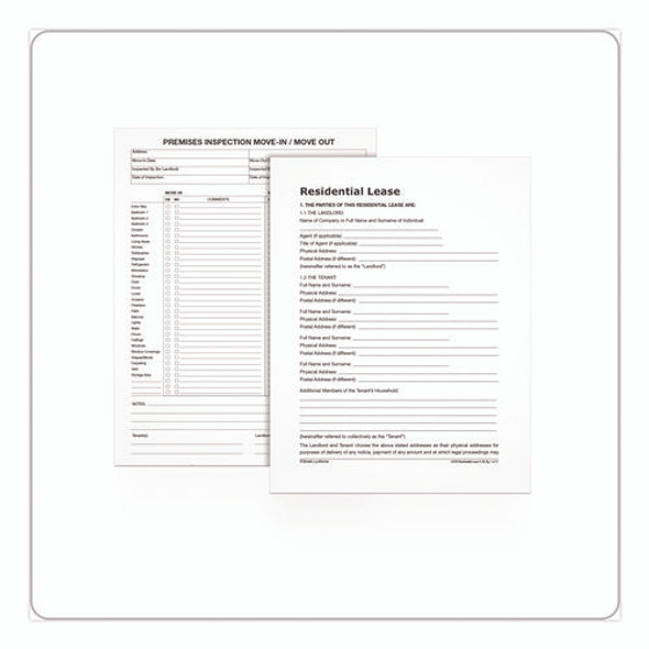 Residential Lease Form Sets with Instructions and Free Download, One-Part (No Copies), 8.5 x 11, 4 Forms/Set, 4 Sets/Pack