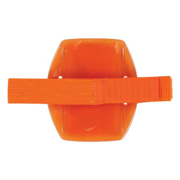 Squids 3386 Arm Band ID/Badge Holder, Vertical, Orange, 3.75 x 4.25 Holder, 2.5 x 4 Insert, 10/Pack Squids 3386 Arm Band ID/Badge Holder, Vertical, Orange, 3.75 x 4.25 Holder, 2.5 x 4 Insert, 10/Pack