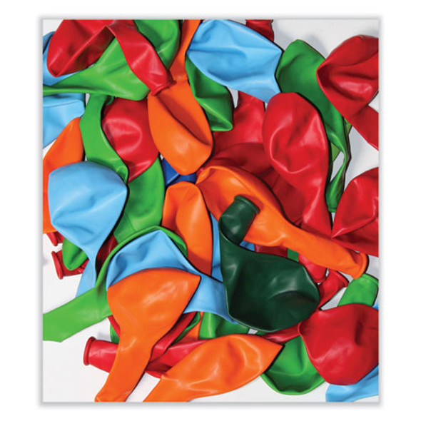 Party Loons Helium Quality Latex Balloons, Assorted Colors, 100/Pack