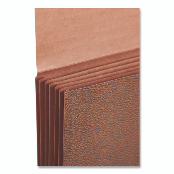 Classic Expanding Partition Wallet with Tear Resistant Gusset/Elastic Cord, 5.25" Exp, 6 Section, Legal Size, Redrope, 10/Box