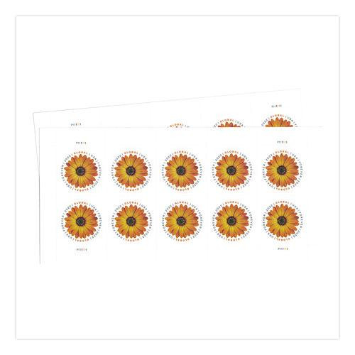 Global Forever Stamps, Floral, 10 Stamps/Sheet, 2 Sheets/Pack
