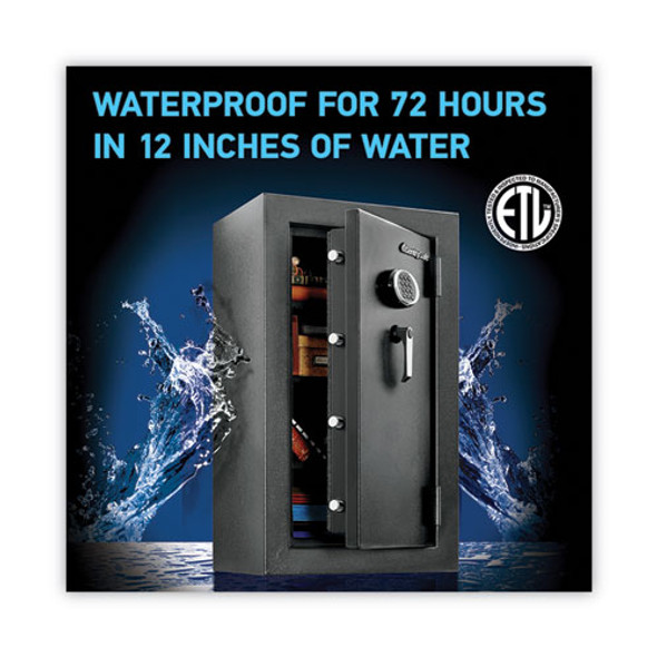 EF4738E Safe, 4.71 cu ft, 21.7w x 19d x 37.7h, Black