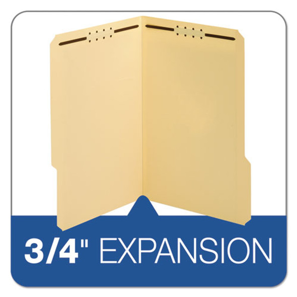 Top Tab Fastener Folder, 0.75" Expansion, 2 Fasteners, Legal Size, Manila Exterior, 50/Box Top Tab Fastener Folder, 0.75" Expansion, 2 Fasteners, Legal Size, Manila Exterior, 50/Box