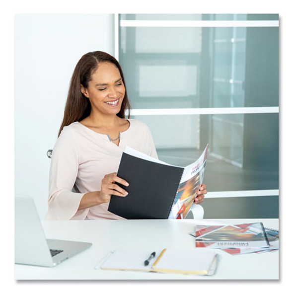 Thermal Binding System Presentation Covers, Clear, 31 to 60 Sheet Capacity, 11 x 8.5, Unpunched, 10/Pack