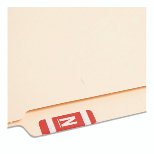 AlphaZ Color-Coded Second Letter Alphabetical Labels, N, 1 x 1.63, Red, 10/Sheet, 10 Sheets/Pack