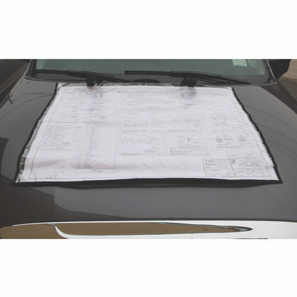 Large Document Protection Blueprint Plan Holder, Holds ARCH E (36" x 48"), Clear