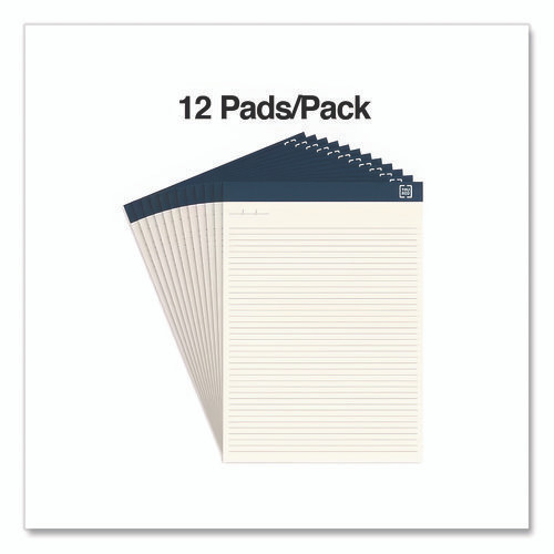 Notepads, Narrow Rule, 50 Ivory 8.5 x 11.75 Sheets, 12/Pack