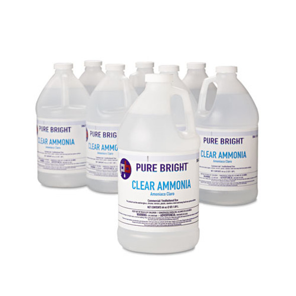 Clear Ammonia, 64 oz Bottle, 8/Carton Clear Ammonia, 64 oz Bottle, 8/Carton