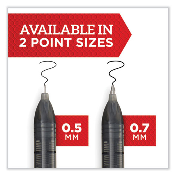 Professional Design Rollerball Pen, Stick, Medium 0.7 mm, Red Ink, Black/Red Barrel, Dozen Professional Design Rollerball Pen, Stick, Medium 0.7 mm, Red Ink, Black/Red Barrel, Dozen