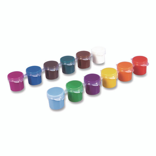 Washable Kids' Paint Set, with Artist Brush, 12 Assorted Colors/Pack