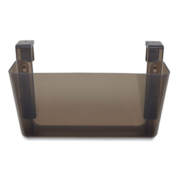 Unbreakable Plastic Wall File, Letter Size, 13" x 3.69" x 7.17", Smoke