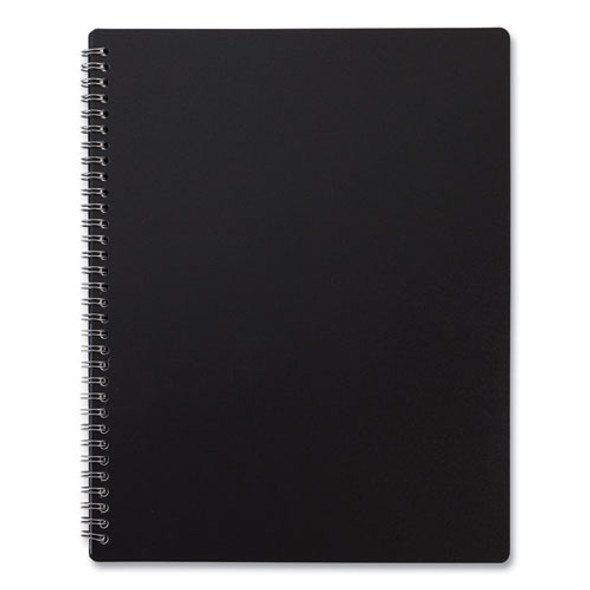 Weekly Teacher Planner, Two-Page Spread (Nine Classes), 11 x 8.5, Black Cover