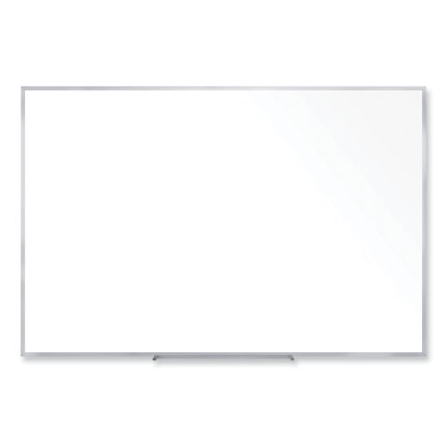 Non-Magnetic Whiteboard with Aluminum Frame, 60.63" x 48.47", White Surface, Satin Aluminum Frame