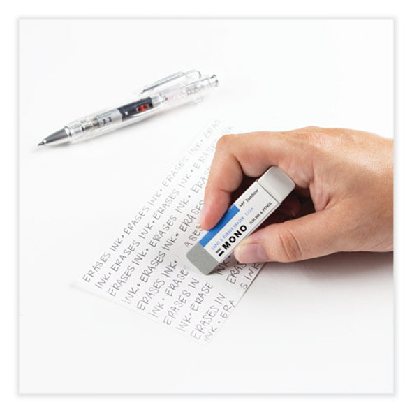 Sand and Rubber Eraser, For Pencil/Ink Marks, Rectangular Block, Medium, White