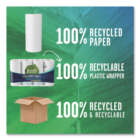 100% Recycled Paper Kitchen Towel Rolls, 2-Ply, 11 x 5.4, 156 Sheets/Rolls, 32 Rolls/Carton 100% Recycled Paper Kitchen Towel Rolls, 2-Ply, 11 x 5.4, 156 Sheets/Rolls, 32 Rolls/Carton