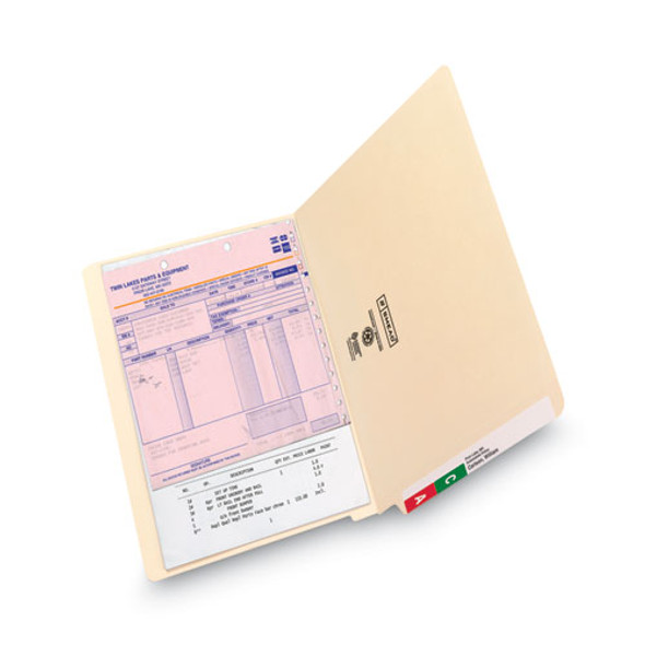 Heavyweight Manila End Tab Folders, 9.5" High Front, Reinforced Straight Tabs, Legal Size, 0.75" Expansion, Manila, 100/Box