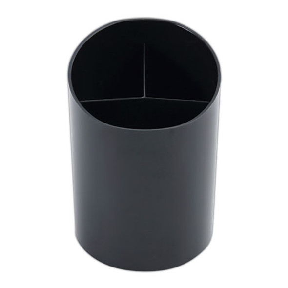 Recycled Big Pencil Cup, Plastic, 4.38" Diameter x 5.63"h, Black