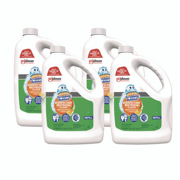 Disinfectant Restroom Cleaner, Citrus Scent, 1 gal Bottle, 4/Carton