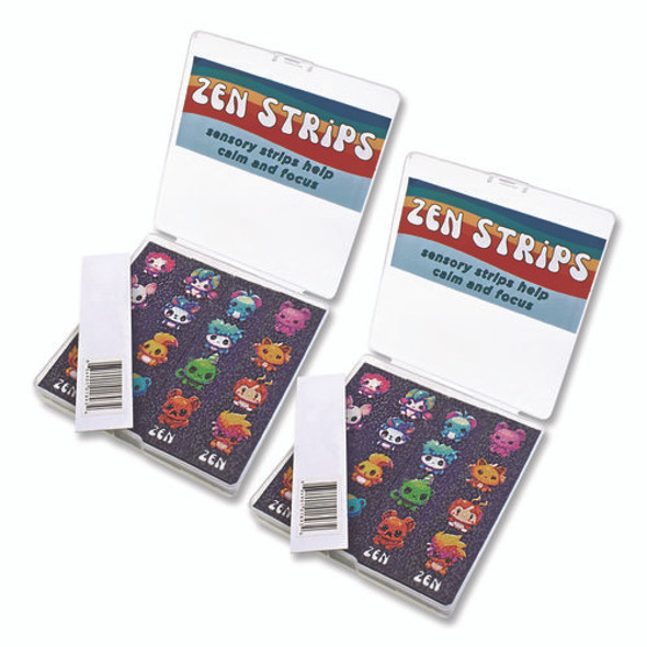 Zen Strips, Sandy Cuties, Purple/Multicolor, 80/Carton