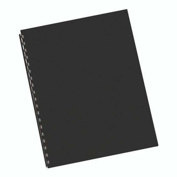 Expressions Linen Texture Presentation Covers for Binding Systems, Black, 11 x 8.5, Unpunched, 200/Pack