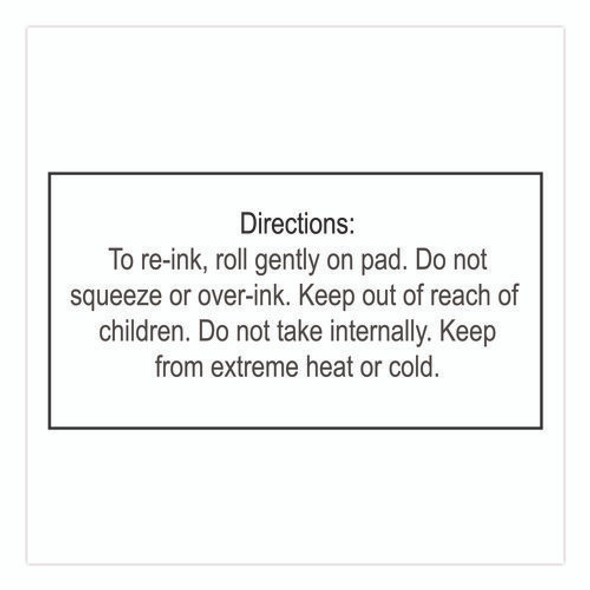 Premium Roll-On Ink, 2 oz, Red