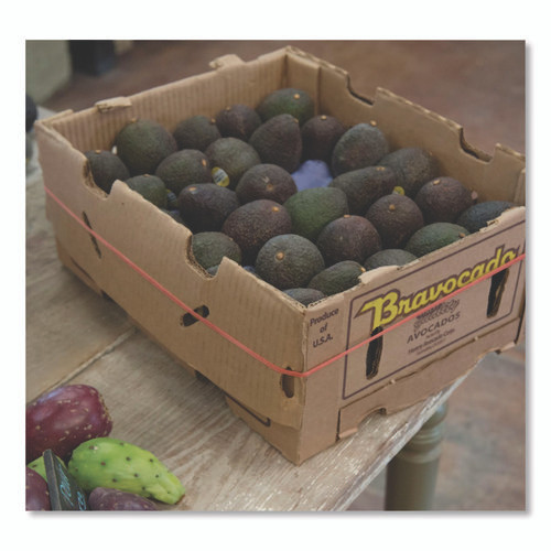 Red Packer Bands, Size 22, 5" x 0.06", 1 lb Box