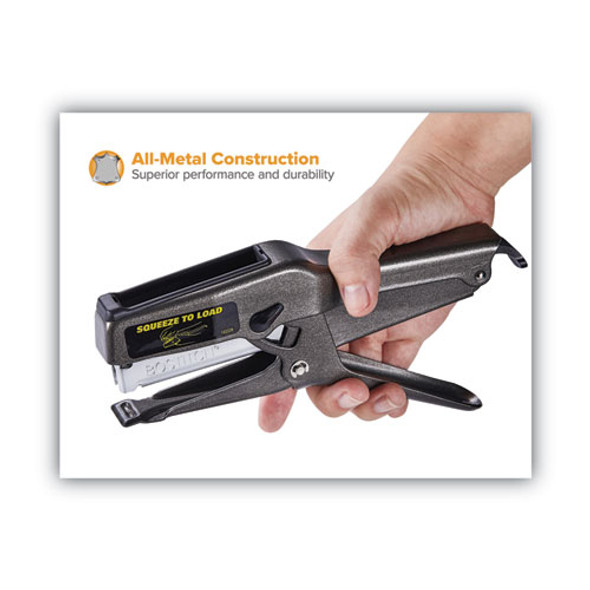 B8 Xtreme Duty Plier Stapler, 45-Sheet Capacity, 0.25" to 0.38" Staples, 2.5" Throat, Black