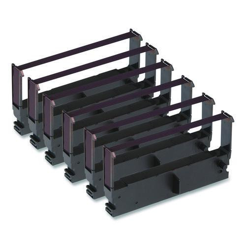 540141 Dot-Matrix Printer Ribbon, Purple, 6/Box