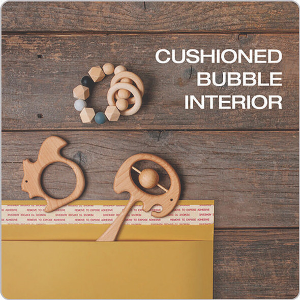 Kraft Bubble Mailers, Barrier Bubble Cushion, Redi-Seal Adhesive Closure, 8.25 x 11, Brown Kraft, 25/Pack