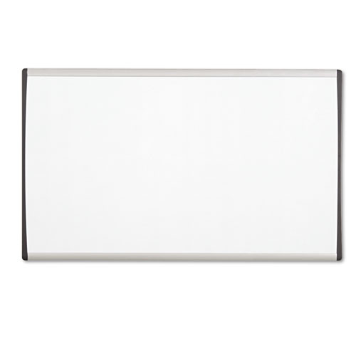 ARC Frame Cubicle Board, Magnetic Dry Erase, 30" x 18", White Surface, Satin Aluminum Frame