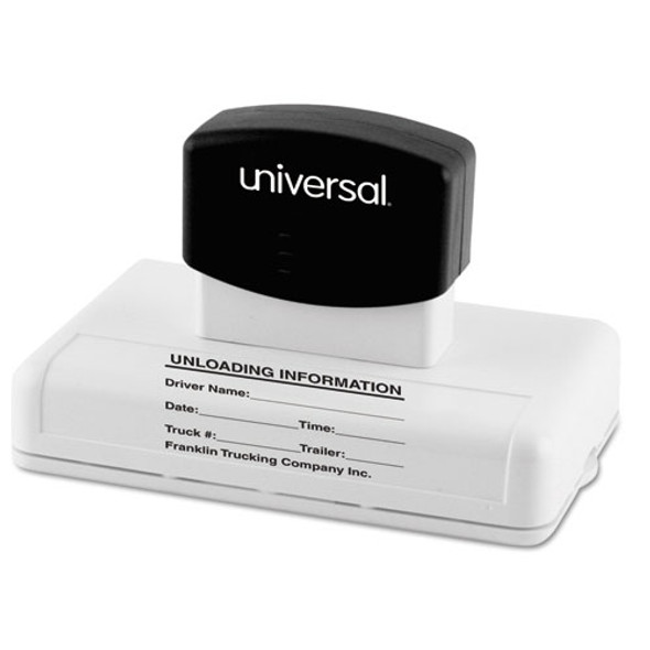 Recycled Custom Micropore Stamp, Preinked, 3.75 x 2.25