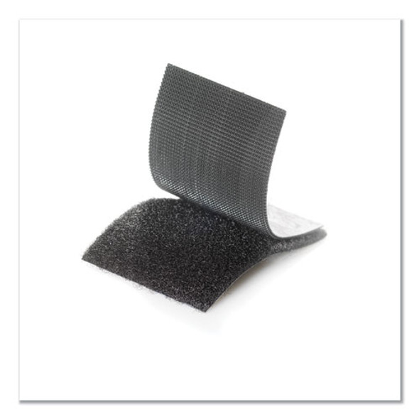 Industrial-Strength Heavy-Duty Fasteners, 2" x 4", Black, 2/Pack