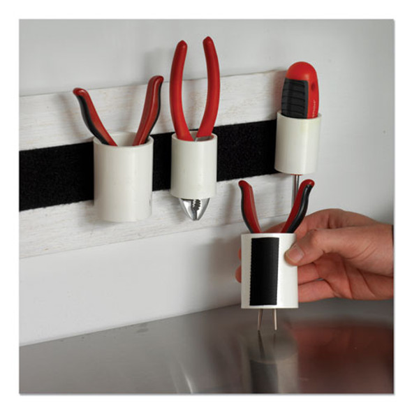 Industrial-Strength Heavy-Duty Fasteners, 2" x 4", Black, 2/Pack