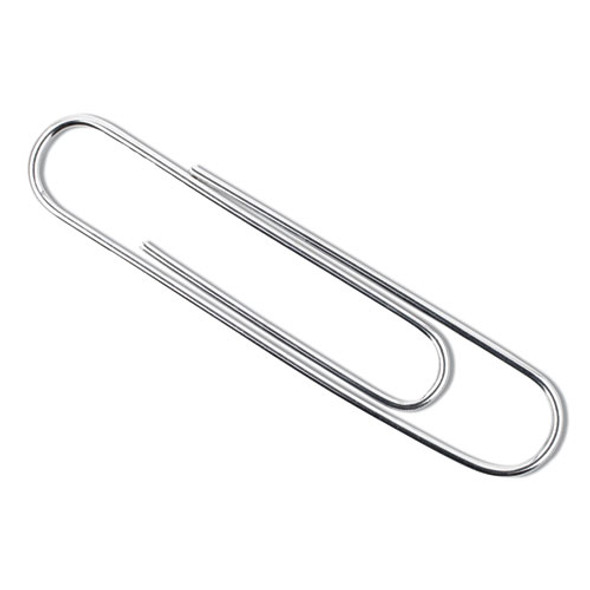 Recycled Paper Clips, Jumbo, Smooth, Silver, 100 Clips/Box, 10 Boxes/Pack