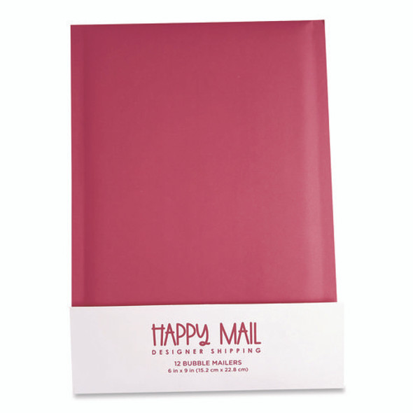 Self-Sealing Bubble Mailer, 6 x 9, Pink, 12/Pack