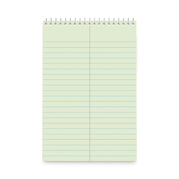 Steno Pads, Gregg Rule, Red Cover, 80 Green-Tint 6 x 9 Sheets, 6/Pack
