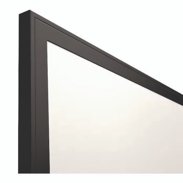 Melamine Dry Erase Board, 24" x 18", White Surface, Black Aluminum Frame