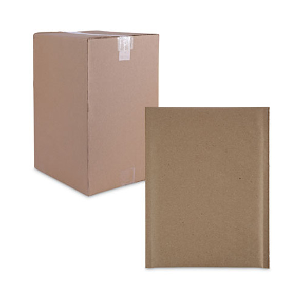 Natural Self-Seal Cushioned Mailer, #0, Barrier Bubble Air Cell Cushion, Self-Adhesive Closure, 6 x 10, Kraft, 200/Carton