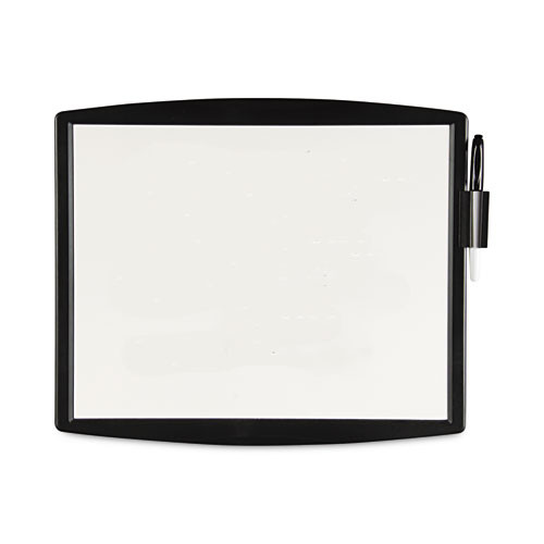 Partition Additions Dry Erase Board, 15.38" x 13.25", White Surface, Dark Graphite Gray HPS/Plastic Frame