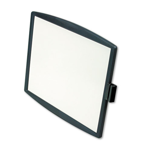 Partition Additions Dry Erase Board, 15.38" x 13.25", White Surface, Dark Graphite Gray HPS/Plastic Frame
