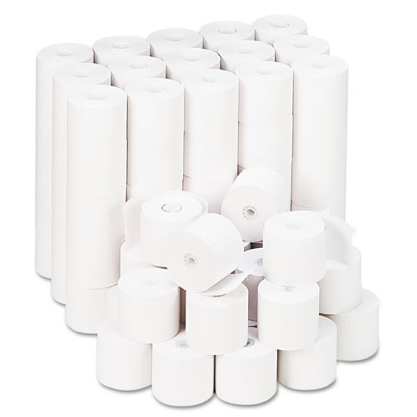 Impact and Inkjet Print Bond Paper Rolls, 0.5" Core, 2.25" x 165 ft, White, 100/Carton