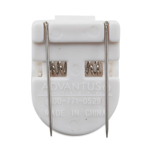 Wall Clips for Fabric Panels, 40 Sheet Capacity, White, 50/Box