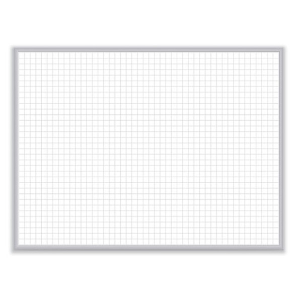 Non-Magnetic Whiteboard with Aluminum Frame, 24" x 17.81", White Surface, Satin Aluminum Frame