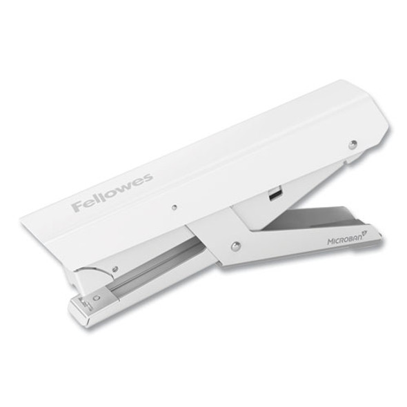 LX890 Handheld Plier Stapler with Antimicrobial Protection, 40-Sheet Capacity, 0.25"/0.31" Staples, White