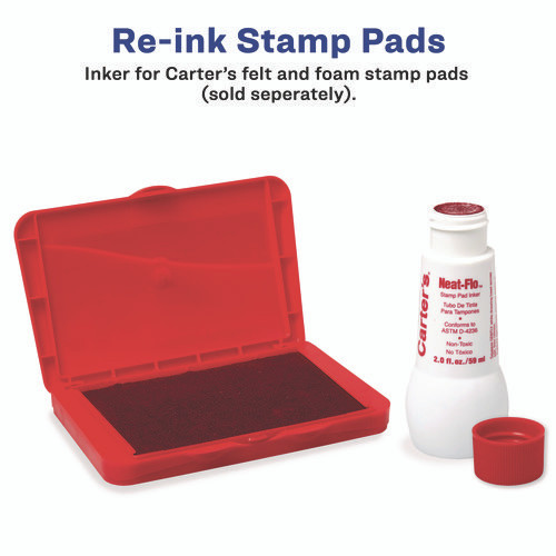 Neat-Flo Stamp Pad Inker, 2 oz Bottle, Red