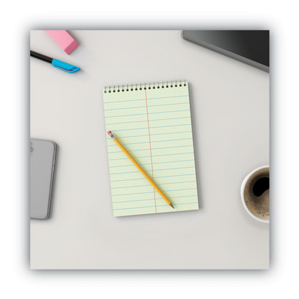 Steno Pads, Pitman Rule, Red Cover, 60 Green-Tint 6 x 9 Sheets