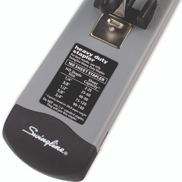 Heavy-Duty Stapler, 160-Sheet Capacity, Black/Gray Heavy-Duty Stapler, 160-Sheet Capacity, Black/Gray