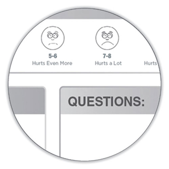 Patient Room Magnetic Whiteboard, Hospital Patient Chart, 18.5" x 24.5", White/Gray Surface, Satin Aluminum Frame