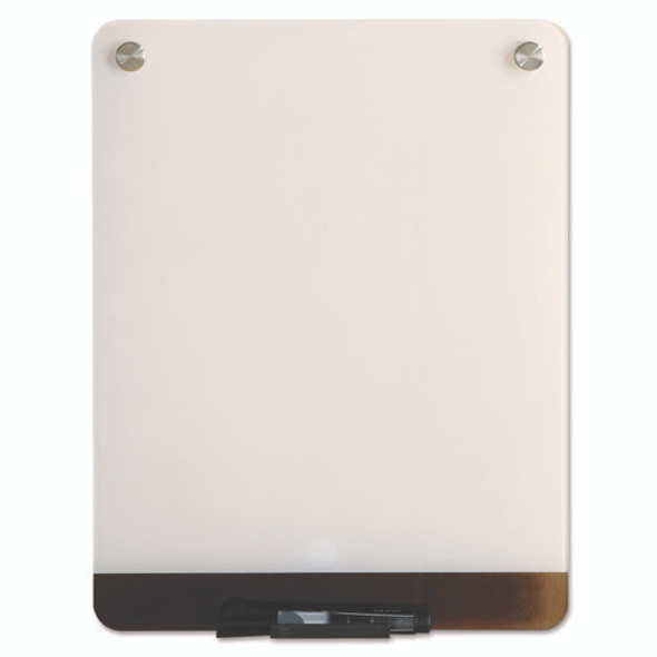 Clarity Personal Board, 12" x 16", White Surface, Satin Aluminum Frame